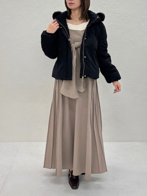 セール】2025秋冬新作 フードファー付ショートダウン（ダウン