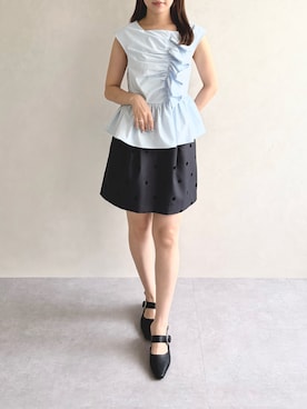 「31 Sons de mode（トランテアン　ソン　ドゥ　モード）のアイテム」を使った、31Sonsdemode ECさん（レディース・160cm）の夏コーディネート