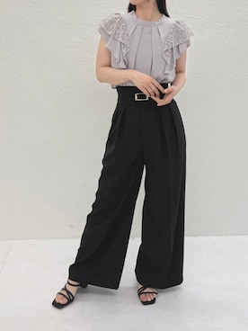 「31 Sons de mode（トランテアン　ソン　ドゥ　モード）のアイテム」を使った、31Sonsdemode ECさん（レディース・160cm）の夏コーディネート