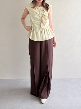 「31 Sons de mode（トランテアン　ソン　ドゥ　モード）のアイテム」を使った、31Sonsdemode ECさん（レディース・157cm）の秋コーディネート