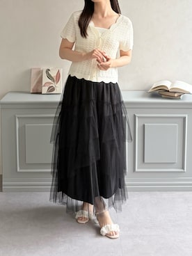 「31 Sons de mode（トランテアン　ソン　ドゥ　モード）のアイテム」を使った、31Sonsdemode ECさん（レディース・160cm）の夏コーディネート