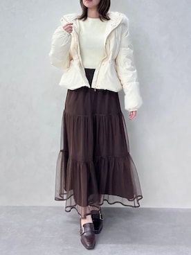 「アイテム（ダウンジャケット/コート）」を使った、31Sonsdemode ECさん（レディース・157cm）の秋コーディネート