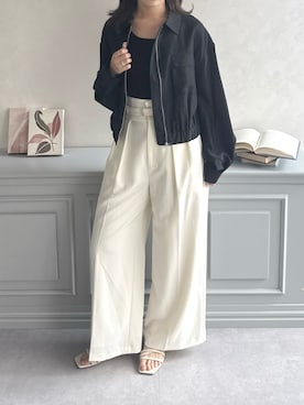 「31 Sons de mode（トランテアン　ソン　ドゥ　モード）のアイテム」を使った、31Sonsdemode ECさん（レディース・160cm）の夏コーディネート
