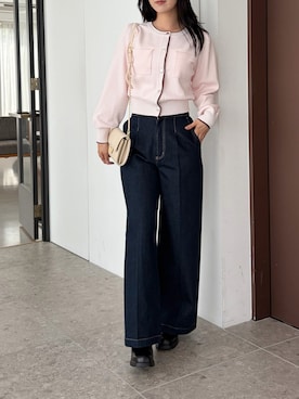「31 Sons de mode（トランテアン　ソン　ドゥ　モード）のアイテム」を使った、31Sonsdemode ECさん（レディース・159cm）の秋コーディネート