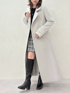「ロングコートコーデ」｜31Sonsdemode ECさん（レディース・157cm）の秋コーディネート