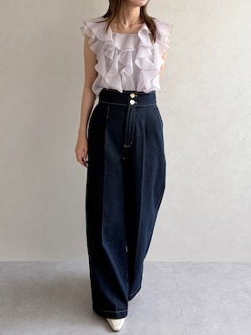 「31 Sons de mode（トランテアン　ソン　ドゥ　モード）のアイテム」を使った、31Sonsdemode ECさん（レディース・157cm）の夏コーディネート