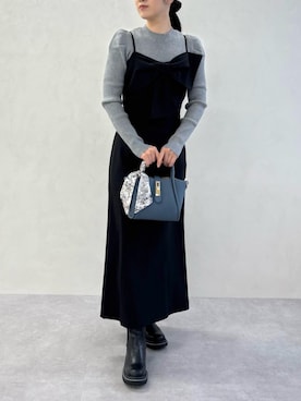 「アイテム（ジャンパースカート）」を使った、31Sonsdemode ECさん（レディース・160cm）の秋コーディネート