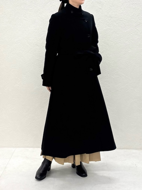 セール】2025秋冬新作 スタンドカラーロングコート（ステンカラー