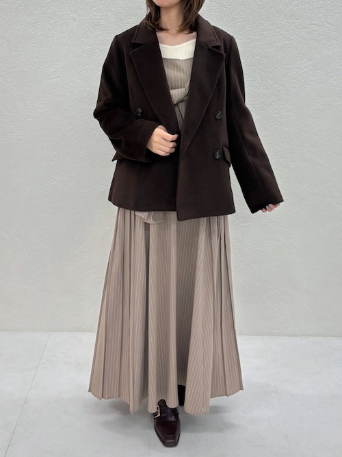 セール】2025秋冬新作 ダブルショートコート（チェスターコート）｜31