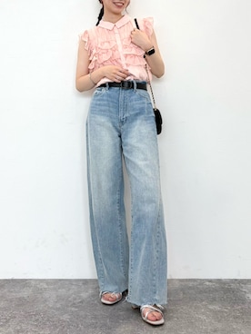 「31 Sons de mode（トランテアン　ソン　ドゥ　モード）のアイテム」を使った、31Sonsdemode ECさん（レディース・158cm）の夏コーディネート