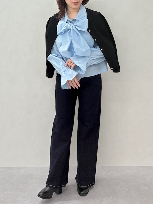 セール】2025秋冬新作 ボウタイリボンブラウス（シャツ/ブラウス）｜31