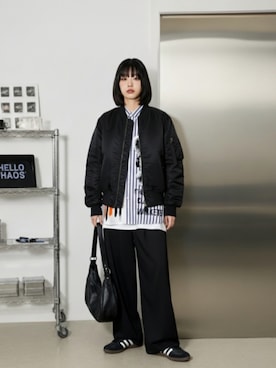 「adidas（アディダス）のサンバ OG / SAMBA OG / アディダスオリジナルス adidas Originals スニーカー（スニーカー）」を使った、lucyinrecordさん（レディース・161cm）の冬コーディネート