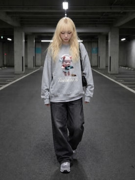 「アイテム（フェイスパウダー）」を使った、lucyinrecordさん（レディース・161cm）の夏コーディネート
