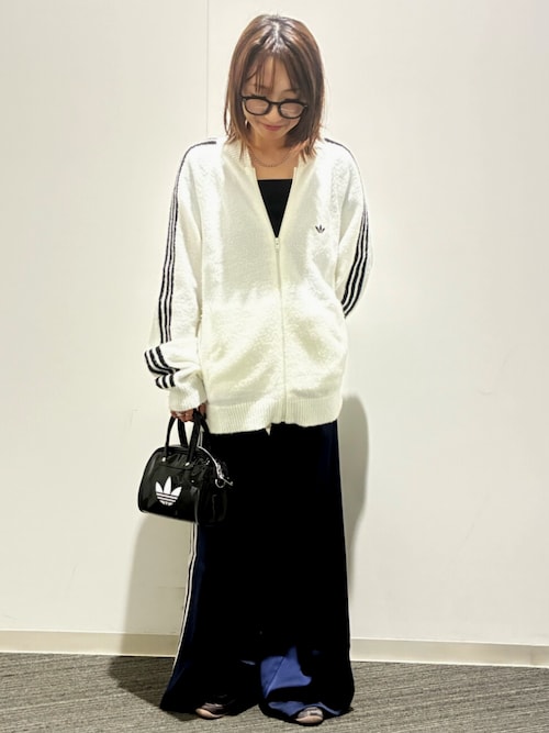 adidas サテンワイドレッグ adidas スウェットパンツ ジャージ サテン ワイドレッグ