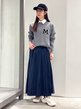 「アイテム（キャップ）」を使った、Toyotaさん（レディース・153cm）の冬コーディネート