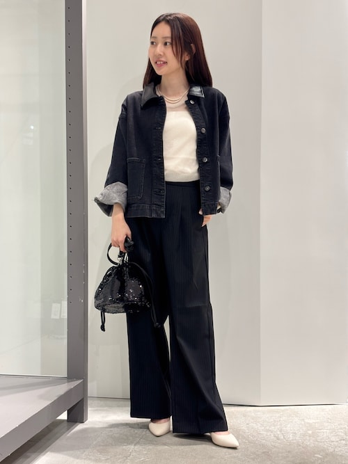 デニム/カツラギショートカバーオール（デニムジャケット）｜abahouse