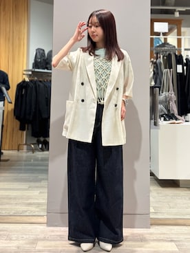 「レディースファッション」｜Toyotaさん（レディース・153cm）の春コーディネート