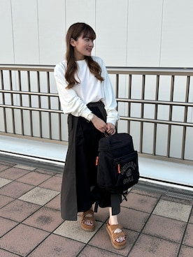 「ロンクスカート」｜なつさん（レディース・152cm）の秋コーディネート