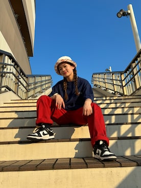 「AVIREX（アヴィレックス）のアイテム」を使った、なつさん（レディース・152cm）の夏コーディネート