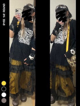 「バンTコーデ」｜まろ*さん（レディース・157cm）の春コーディネート
