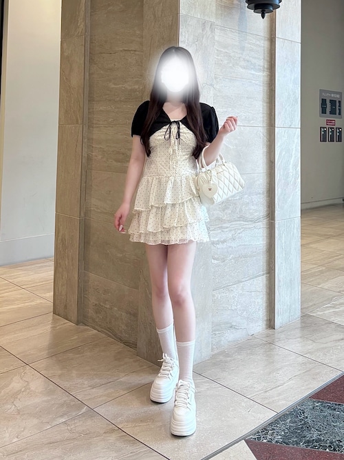 【SETアイテム】ボレロセットリボンミニワンピース