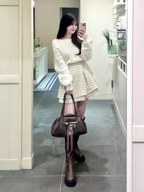 OLIVE des ワンピース Yui企画 ドッキングミニワンピ レディース