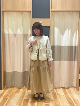 「アイテム（ドレスシューズ）」を使った、nahio【160cm】さん（レディース・160cm）の春コーディネート