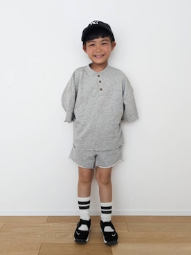 「きょうだいコーデ」｜eriiiii36さん（キッズ・110cm）の夏コーディネート