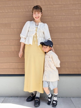 「きょうだいコーデ」｜eriiiii36さん（レディース・169cm）の春コーディネート