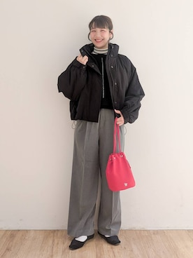 「LOWRYS FARM（ローリーズファーム）のアイテム（バレエシューズ）」を使った、eriiiii36さん（レディース・169cm）の秋コーディネート