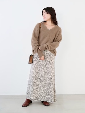 Kanna_Kさん（レディース・157cm）の冬コーディネート