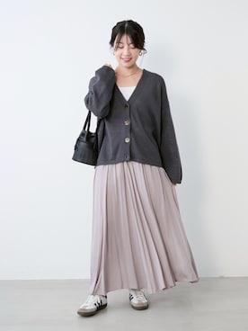 「MICA&DEAL（マイカ＆ディール）のアイテム」を使った、Kanna_Kさん（レディース・157cm）の春コーディネート