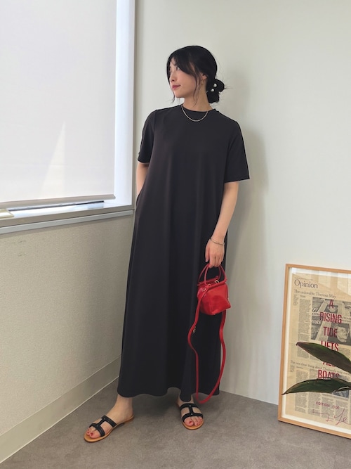 セール】クルーネックフレアワンピース（ワンピース