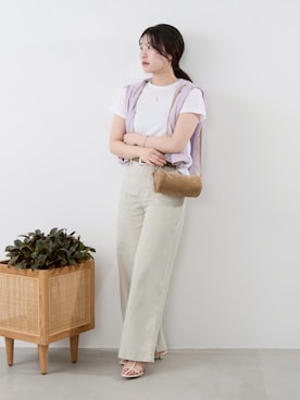 「MICA&DEAL（マイカ＆ディール）のアイテム」を使った、Kanna_Kさん（レディース・157cm）の春コーディネート