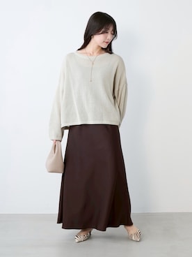 「MICA&DEAL（マイカ＆ディール）のアイテム」を使った、Kanna_Kさん（レディース・157cm）の春コーディネート