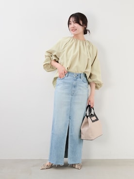 「YANUK（ヤヌーク）のアイテム」を使った、Kanna_Kさん（レディース・157cm）の春コーディネート