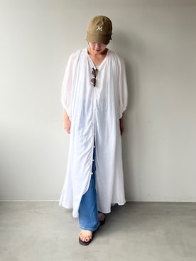 「MICA&DEAL（マイカ＆ディール）のアイテム」を使った、Kanna_Kさん（レディース・157cm）の夏コーディネート