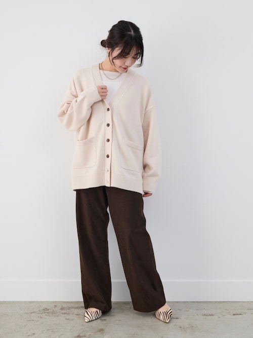 marmors】intersia logo cardigan 洩れ