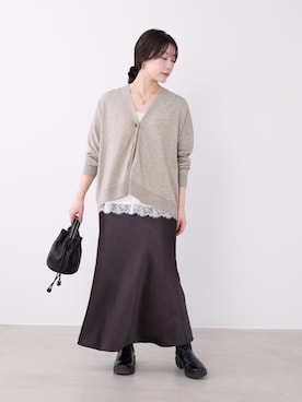 「MICA&DEAL（マイカ＆ディール）のアイテム」を使った、Kanna_Kさん（レディース・157cm）の秋コーディネート