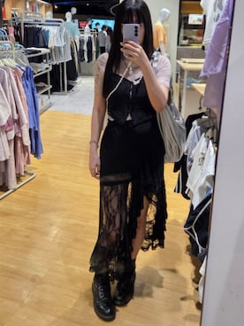 「アイテム（その他トップス）」を使った、Ame Kazamaさん（レディース・171cm）の夏コーディネート