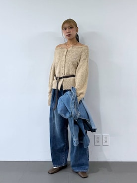 「アイテム（ベルト、ゴールド系）」を使った、bl_kinariさん（レディース・170cm）の冬コーディネート