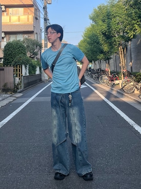 「アイテム（キーホルダー）」を使った、kzさん（メンズ・178cm）の秋コーディネート