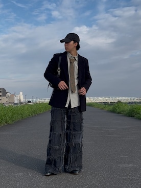 「アイテム（フォーマルスーツ/小物）」を使った、かずきさん（メンズ・178cm）の秋コーディネート