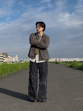 かずきさん（骨格ストレート・メンズ・178cm）の秋コーディネート