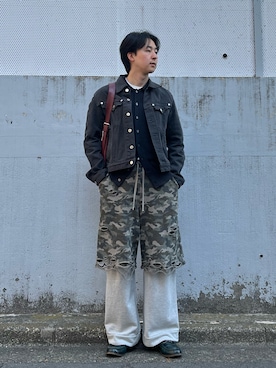 「NVRFRGT（ネヴァーフォーゲット）のアイテム」を使った、かずきさん（メンズ・178cm）の春コーディネート