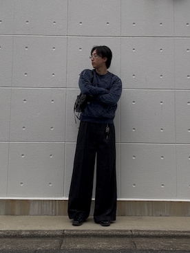 「アイテム（キーホルダー）」を使った、かずきさん（メンズ・178cm）の秋コーディネート