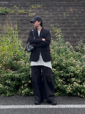 「アイテム（スカート）」を使った、かずきさん（メンズ・178cm）の秋コーディネート