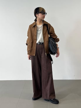 「BARNYARDSTORM（バンヤードストーム）のアイテム」を使った、byyamaguchiさん（レディース・161cm）の夏コーディネート