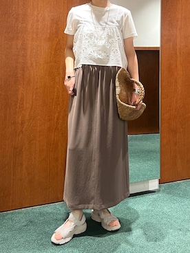 「アイテム（バングル/リストバンド、その他）」を使った、byyamaguchiさん（レディース・162cm）の春コーディネート