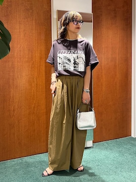 「アイテム（メガネ）」を使った、byyamaguchiさん（レディース・161cm）の夏コーディネート